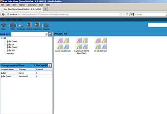 โปรแกรมบริหารจัดการการจัดเก็บสิ่งส่งตรวจ (Rax TubeStore)